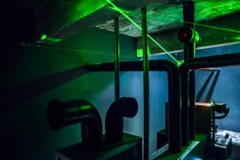 laser puzzle | Zombie Bunker escape room